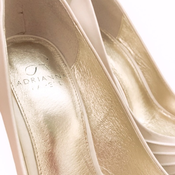 Adrianna Papell Off-White Peep Toe Pumps - Picture 3 of 4